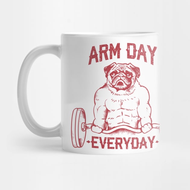 Arm Day with Pug by huebucket